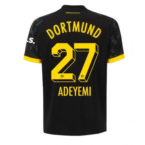 Fotbalové Dres Borussia Dortmund Karim Adeyemi #27 Venkovní 2023-24 Krátký Rukáv